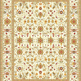 Ultra Soft Area Rug, Non Slip, Stain Resistant, Washable Area Rugs for Living Room, Bedroom, Beige Geometric Area Contemporary Boho Vibes(Ivory)