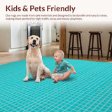 Artistic Turquoise Textured Swirls(Blue)