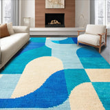 Ultra Soft Area Rug, Non Slip, Stain Resistant, Washable Area Rugs for Living Room, Bedroom, Light Blue Yoga Space Non-Shedding Decorative Rug(Blue)