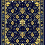 Ultra Soft Area Rug, Non Slip, Stain Resistant, Washable Area Rugs for Living Room, Bedroom, Waterproof Carpet Navy(Blue)
