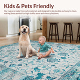 Ultra Soft Area Rug, Non Slip, Stain Resistant, Washable Area Rugs for Living Room, Bedroom, Sophisticated Gray Textured Elegance(Beige)