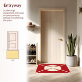 Eclectic Colorful Sports Emblem(Red)