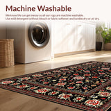 Vintage Floral Elegance in Black(Black)