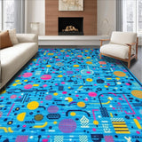 Striking Colorful Symmetrical Design(Blue)