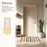 Ultra Soft Area Rug, Non Slip, Stain Resistant, Washable Area Rugs for Living Room, Bedroom, Contemporary Earth Tone Pattern(Beige)