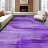 Ultra Soft Area Rug, Non Slip, Stain Resistant, Washable Area Rugs for Living Room, Bedroom, Vibrant Purple Ombre Design(Purple)