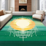 Elegant Linear Ombre Fabric(Green)