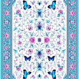 Enchanting Floral Butterfly Fusion(White)