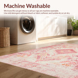 Stylish Distressed Geometric Arrangement(Pink)