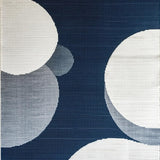 Ultra Soft Area Rug, Non Slip, Stain Resistant, Washable Area Rugs for Living Room, Bedroom, Elegant Navy Floral Motif(Blue)