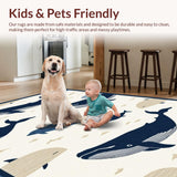 Distinctive Contemporary Whale Artwork(Beige)