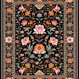 Eclectic Colorful Botanical Design(Black)