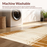 Ultra Soft Area Rug, Non Slip, Stain Resistant, Washable Area Rugs for Living Room, Bedroom, Unique Minimalist Animal Impression(Beige)