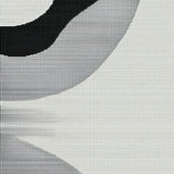 Vibrant Minimalist Wavy Shapes(Black)