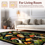 Chic Black and White Foliage(Red)