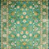 Ultra Soft Area Rug, Non Slip, Stain Resistant, Washable Area Rugs for Living Room, Bedroom, Faded Floral Rustic Charm(Blue)