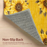 Ultra Soft Area Rug, Non Slip, Stain Resistant, Washable Area Rugs for Living Room, Bedroom, Vibrant Nature-Inspired Design Theme(Yellow)