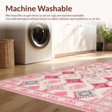 Ultra Soft Area Rug, Non Slip, Stain Resistant, Washable Area Rugs for Living Room, Bedroom, Rustic Vintage Leafy Aesthetic(Beige)
