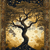 Ultra Soft Area Rug, Non Slip, Stain Resistant, Washable Area Rugs for Living Room, Bedroom, Modern Symbolic Nature Design(Gold)