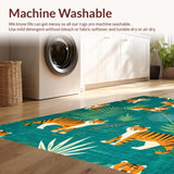 Ultra Soft Area Rug, Non Slip, Stain Resistant, Washable Area Rugs for Living Room, Bedroom, Fun Cartoonish Animal Artistry(Blue)