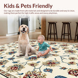 Ultra Soft Area Rug, Non Slip, Stain Resistant, Washable Area Rugs for Living Room, Bedroom, Soft Beige Dorm Accent Rug for Coffee Table(Beige)