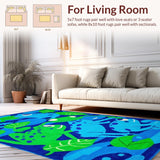 Cute Frog Graphic Decor Style(Blue)