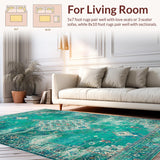 Elegant Distressed Geometric Touch(Green)