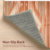 Ultra Soft Area Rug, Non Slip, Stain Resistant, Washable Area Rugs for Living Room, Bedroom, Luxurious Soft Burnt Orange Area Rug Bedroom(Orange)