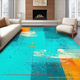 Contemporary Colorful Swirl Motif(Blue)