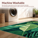 Ultra Soft Area Rug, Non Slip, Stain Resistant, Washable Area Rugs for Living Room, Bedroom, Contemporary Light Green Aesthetic(Green)