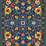 Modern Vibrant Botanical Arrangement(Blue)