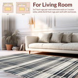 Chic Monochrome Striped Reversible Design(Black)