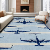 Vibrant Square Shape Decorative(Blue)