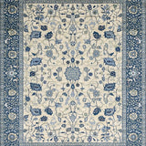 Ultra Soft Area Rug, Non Slip, Stain Resistant, Washable Area Rugs for Living Room, Bedroom, Elegant Soft Patterned Motif(Ivory)
