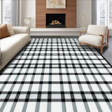 Cozy Reversible Plaid Mat(Black)