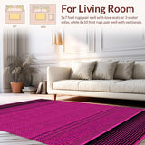 Ultra Soft Area Rug, Non Slip, Stain Resistant, Washable Area Rugs for Living Room, Bedroom, Whimsical Pink Animal Texture(Pink)