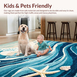 Charming Textured Beach Vibes(Blue)