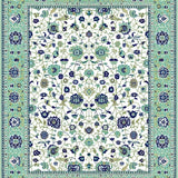 Artful Vintage Leafy Composition(White)