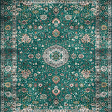Retro Floral Distressed Aesthetic(Green)