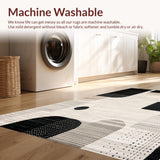 Ultra Soft Area Rug, Non Slip, Stain Resistant, Washable Area Rugs for Living Room, Bedroom, Vibrant Abstract Animal Inspired Aesthetic(Beige)