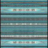 Ultra Soft Area Rug, Non Slip, Stain Resistant, Washable Area Rugs for Living Room, Bedroom, Sophisticated Black and White Design(Blue)