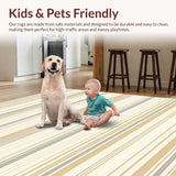 Stylish Beige Entryway with Contemporary Striped Design and Bold Lines(Beige)