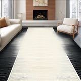 Elegant Black and Ivory Geometric Fusion(Beige)