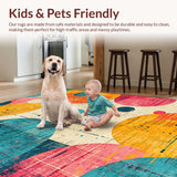 Joyful Round Interactive Floor Cushions(Yellow)