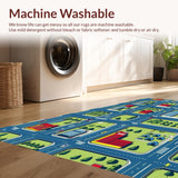 Whimsical Urban Exploration Mat(Blue)