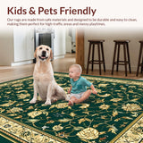 Forest Canopy Medallion with Ornate Interlocking Vines(Green)