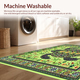 Ultra Soft Area Rug, Non Slip, Stain Resistant, Washable Area Rugs for Living Room, Bedroom, Classroom Turtle(Green)