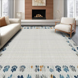 Ultra Soft Area Rug, Non Slip, Stain Resistant, Washable Area Rugs for Living Room, Bedroom, Chic Grey Paw Print Aesthetic(Beige)