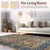 Earthy Toned Rustic Medallion(Blue)