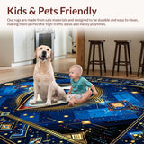 Blue Tones Welcome Mat(Blue)